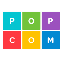 PopCom logo