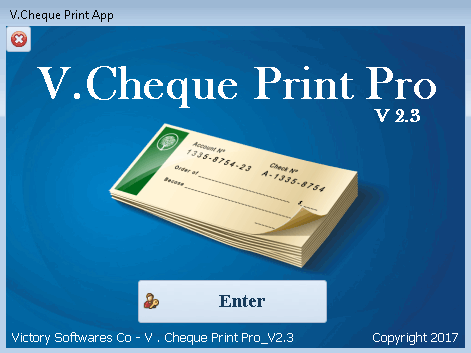 V.Cheque Print Pro logo